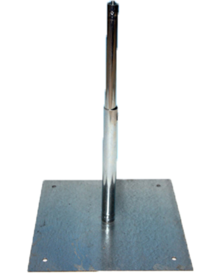 Support télescopique sur plaque