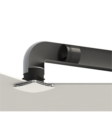 Bouche AURÉA Ø 80 avec manchette