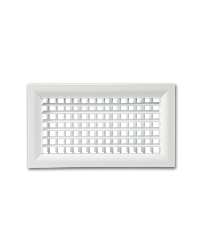 Grille de soufflage double déflexion 300x150mm- Blanc