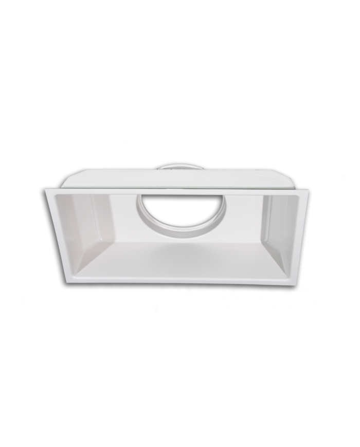 Plénum de soufflage ABS 300x150 - 1 piquage  Ø160mm